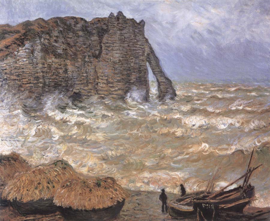 Etretat,Rough Sea